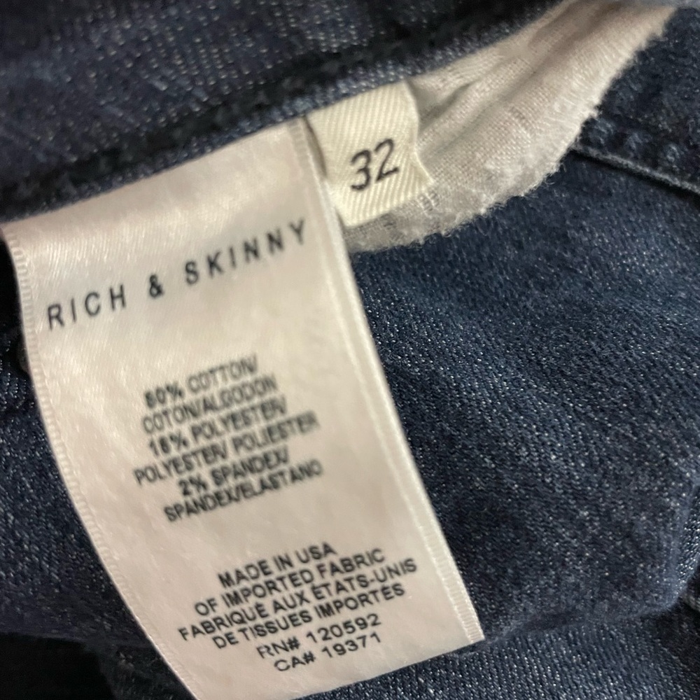 ** RICH and SKINNY ** Bootcut Jeans, Women’s Size 32, MSRP $185 - Picture 3 of 3